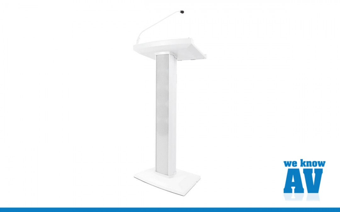 denon lectern active white